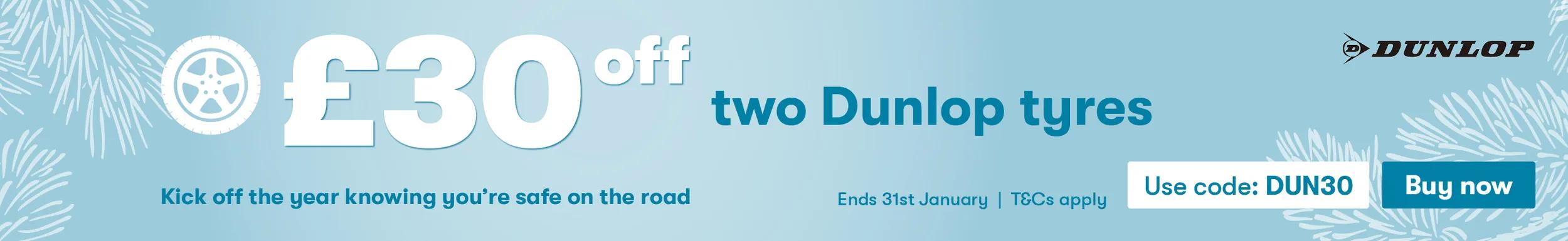 Up to £40 OFF FOUR TYRES 