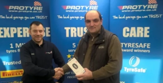 Tyreland Salisbury customer wins a Fit Bit Charge 2
