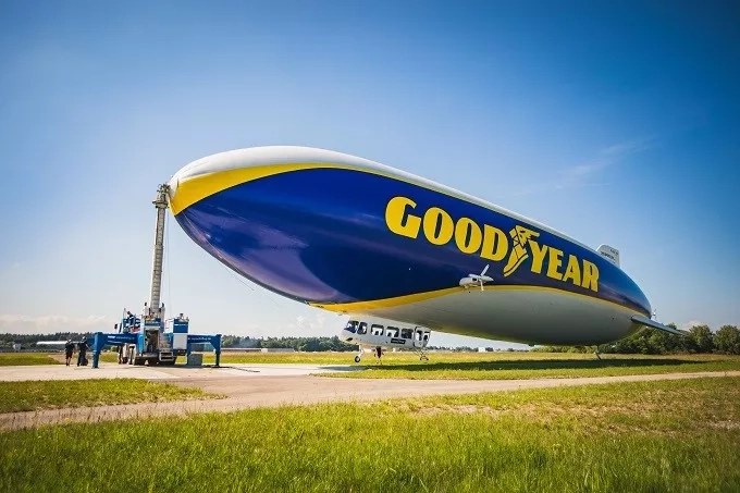 A Goodyear Icon Returns to the Skies