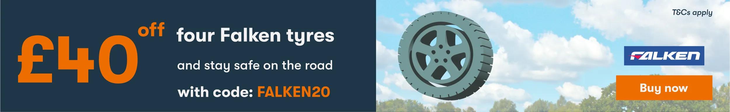 £20 off 2 falken WITH CODE FALKEN20