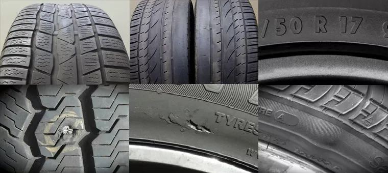 Stay safer on the road with our overview of tyre damages