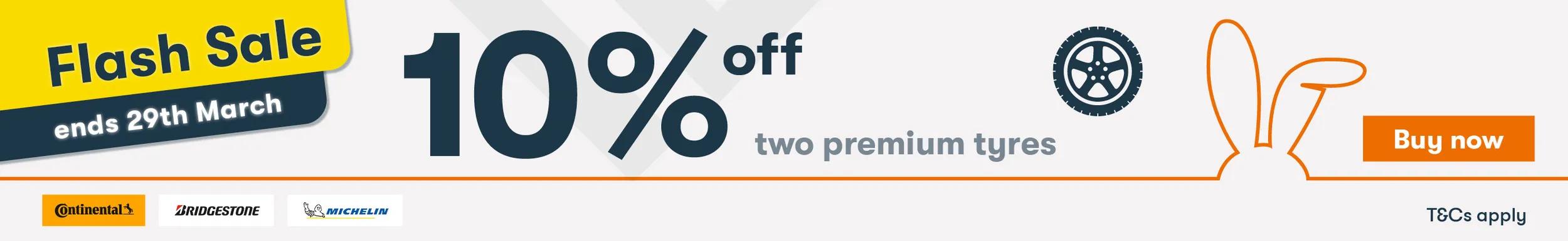 Up to £40 OFF FOUR TYRES