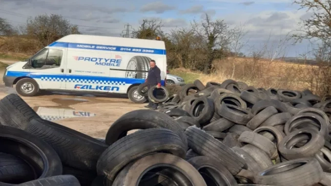 Protyre gets to grips with fly tipped tyres at YWT nature reserve 