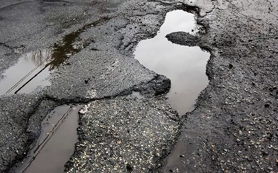 The Depth of the Problem - UK potholes reach four times the depth of the Pacific