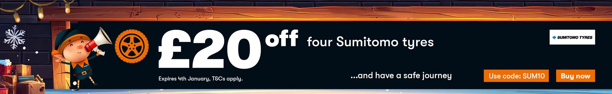 £20 off 2 Sumitomo WITH CODE SUM10