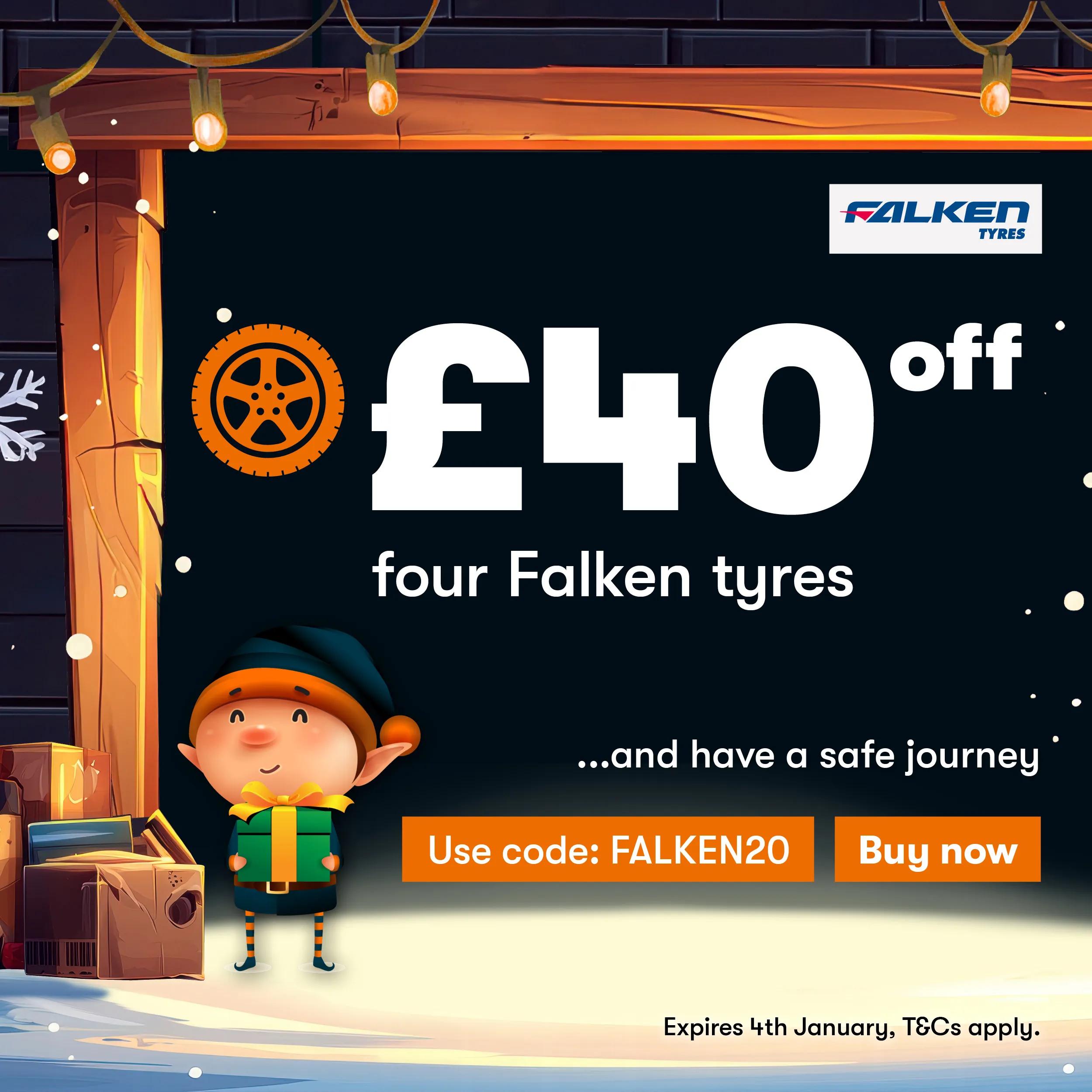 £20 off 2 Falken tyres — FALKEN20
